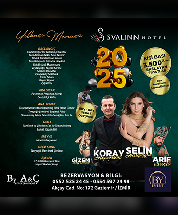 Svalinn Hotel İzmir Yılbaşı Programı 2025