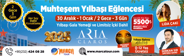 Aria Claros Beach & Spa Resort Özdere Yılbaşı 2025