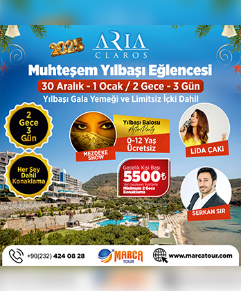 Aria Claros Hotel İzmir Yılbaşı 2025