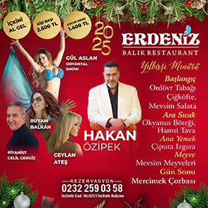 İnciraltı Erdeniz Restaurant 2025 Yılbaşı